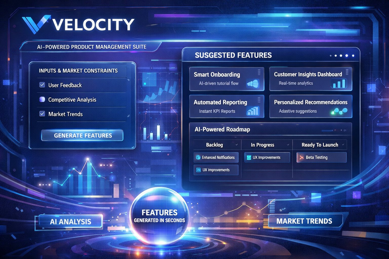 Velocity AI product management interface